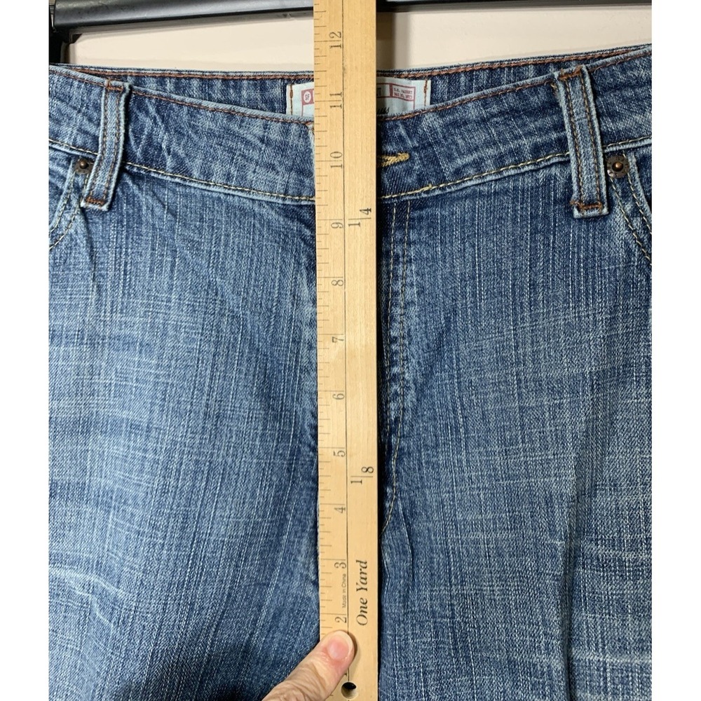 Levi's Signature Jeans Womens 14 Long Blue Bootcut Midrise Stretch 34 X 33.5 - Picture 3 of 8